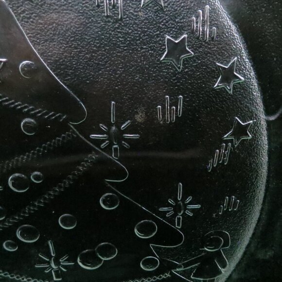 Duralex Christmas Tree Teddy Bear Presents Glass Platter 13" #3480 France - Picture 3 of 11